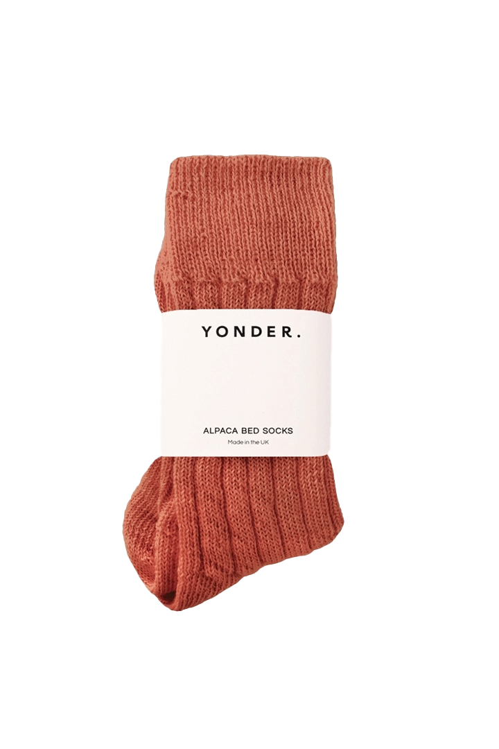 Alpaca Bed Socks | Rust: 8-11