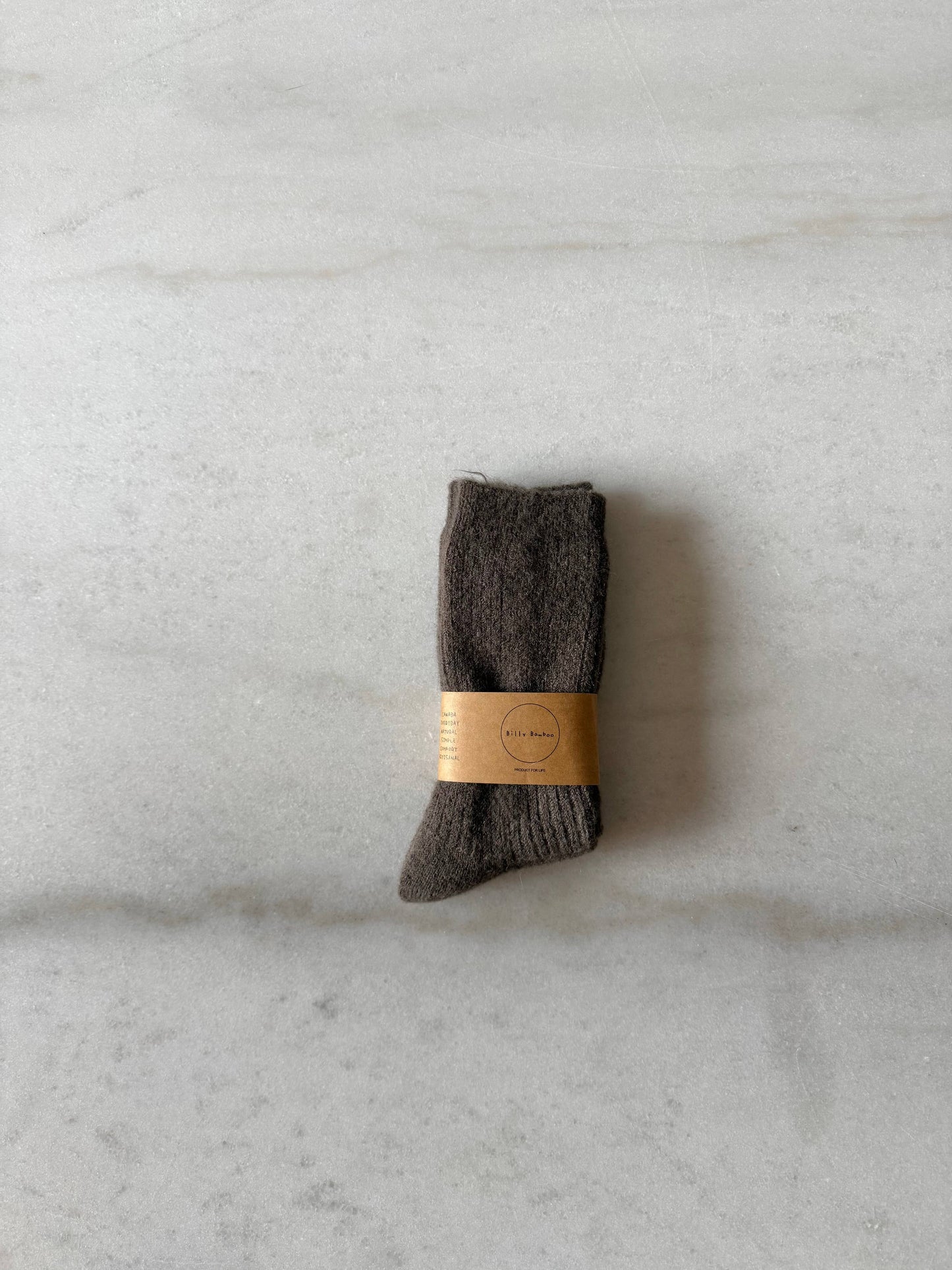 ALPACA CABIN SOCKS: Brownie / S/M: Women’s  5 - 9 , Men’s 4 - 8.5