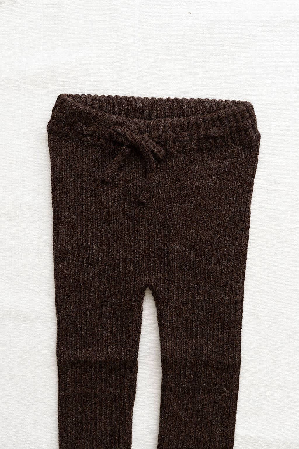 Baby alpaca pants - chestnut: 6/12