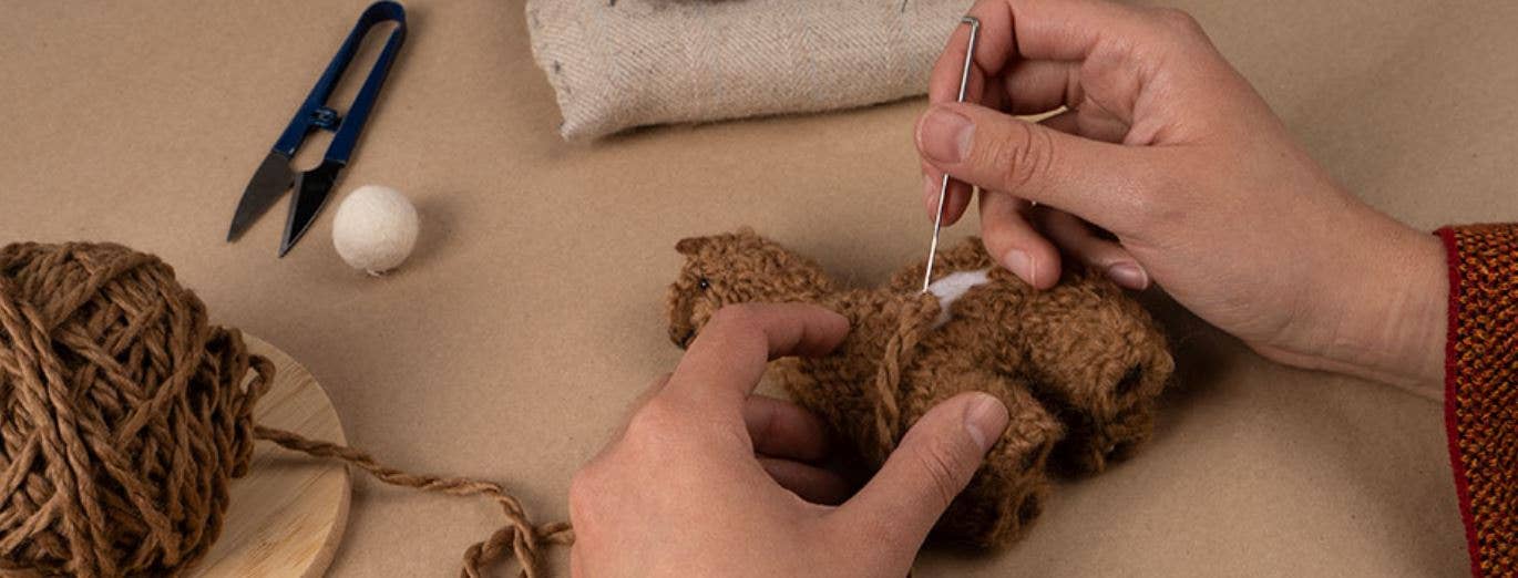 Alpacadorable Hand Made Baby Alpaca Ornaments: Brown / 3 inch