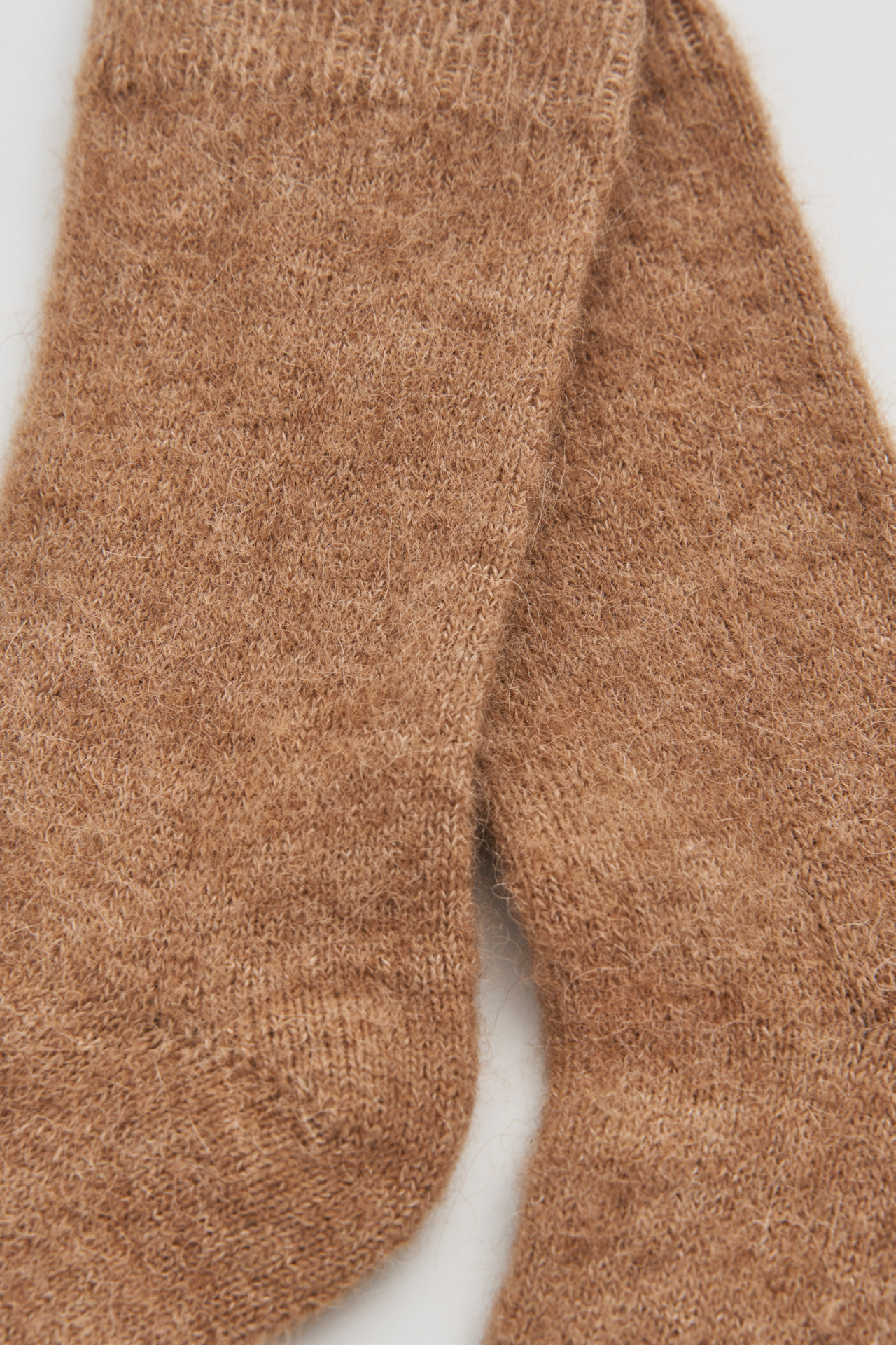 Biscuit Beige Ultra Soft Alpaca Bed Socks: Medium (UK 8-10)