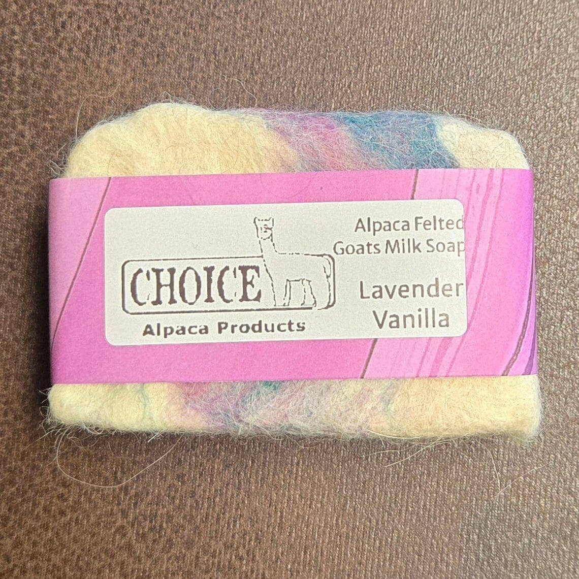 Marlin Alpaca Felted Soaps: Lavender Vanilla