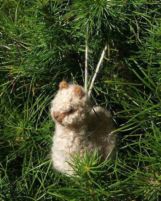Mini Alpaca Handmade: Fawn / 5 inch