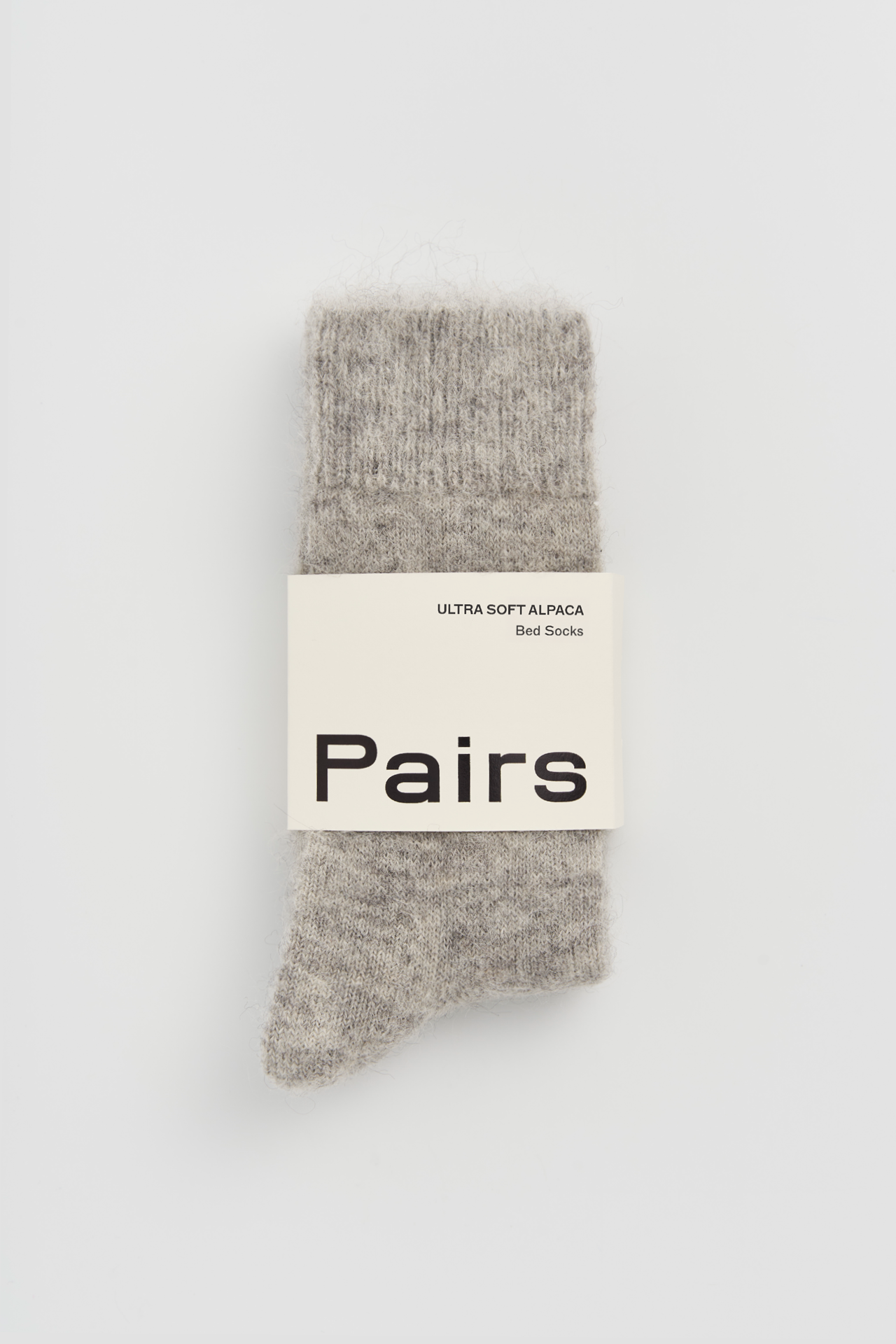 Correct Grey Ultra Soft Alpaca Bed Socks: Medium (UK 8-10)