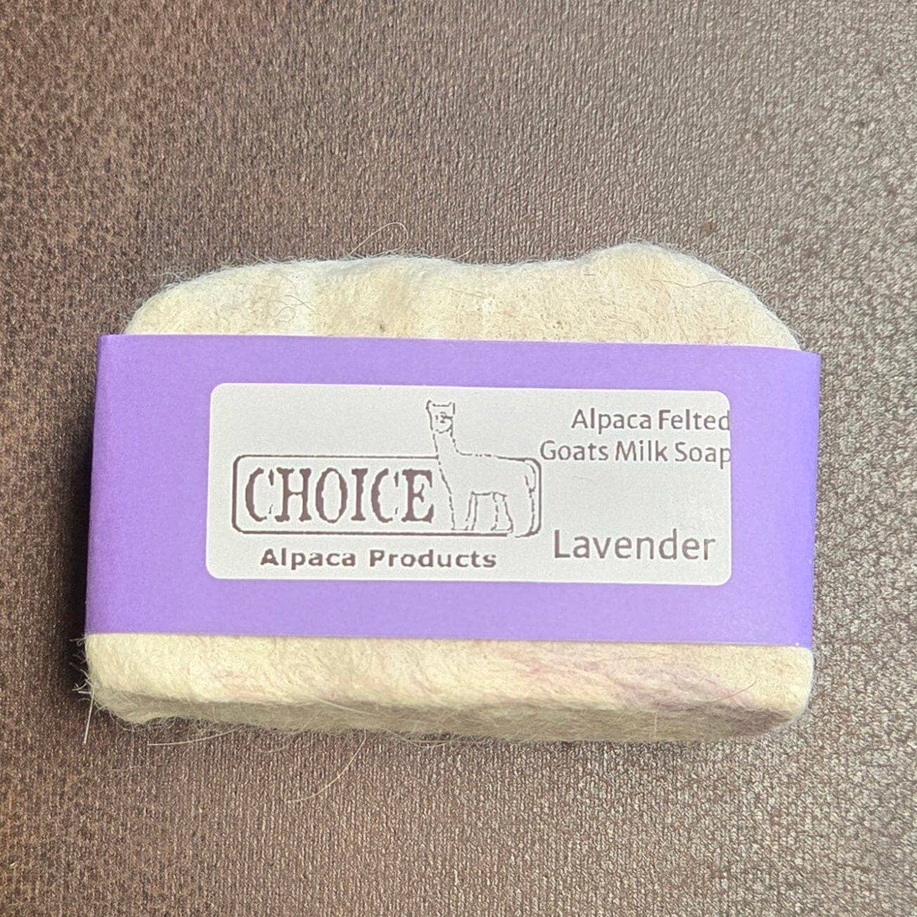 Marlin Alpaca Felted Soaps: Lavender Vanilla