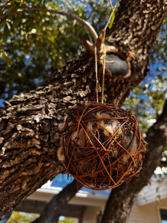 Alpaca Fiber Bird Nesting Ball