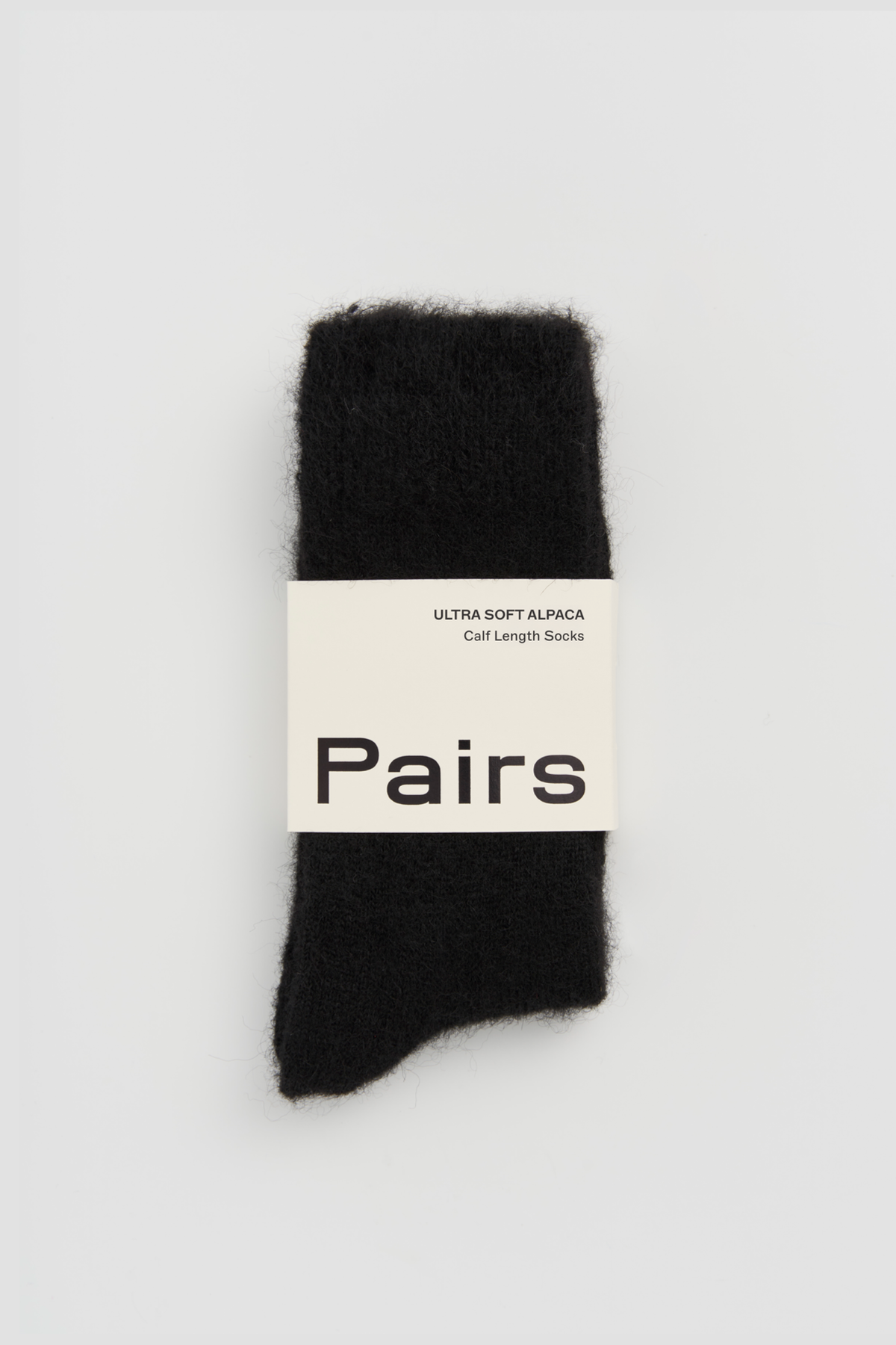 True Black Ultra Soft Alpaca Socks: Large (UK 11-13)