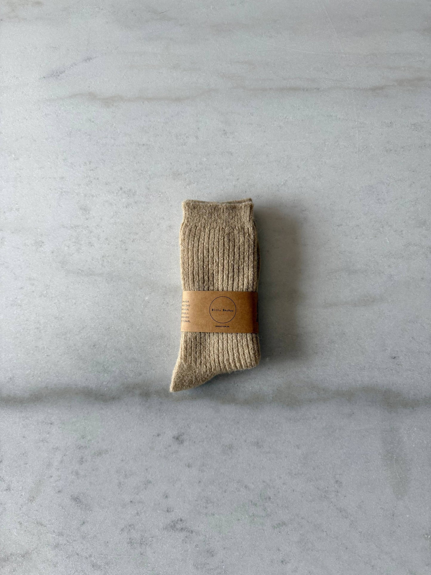 ALPACA CABIN SOCKS: Camel / S/M: Women’s  5 - 9 , Men’s 4 - 8.5