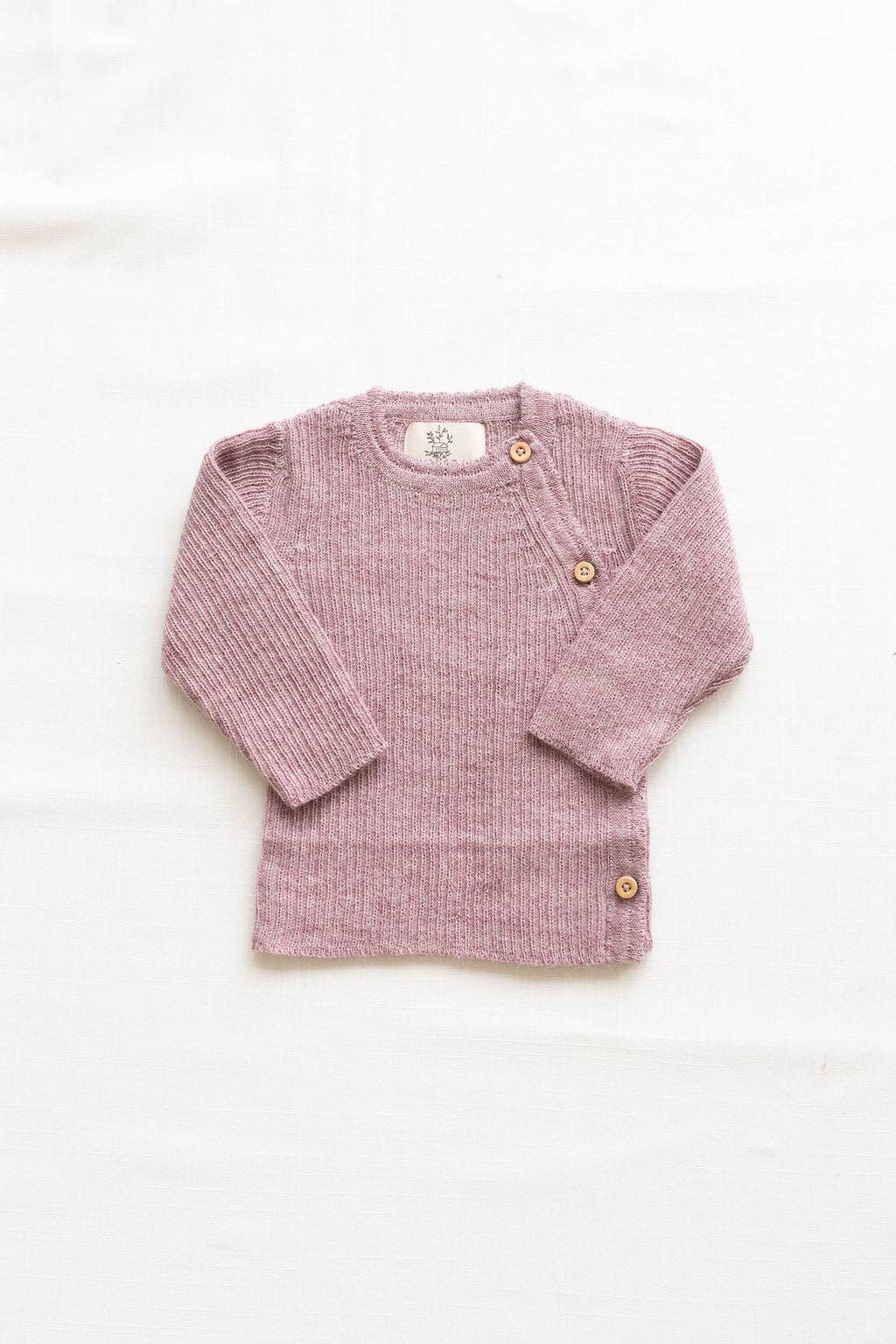 Baby alpaca wrap sweater - rose: 3/6