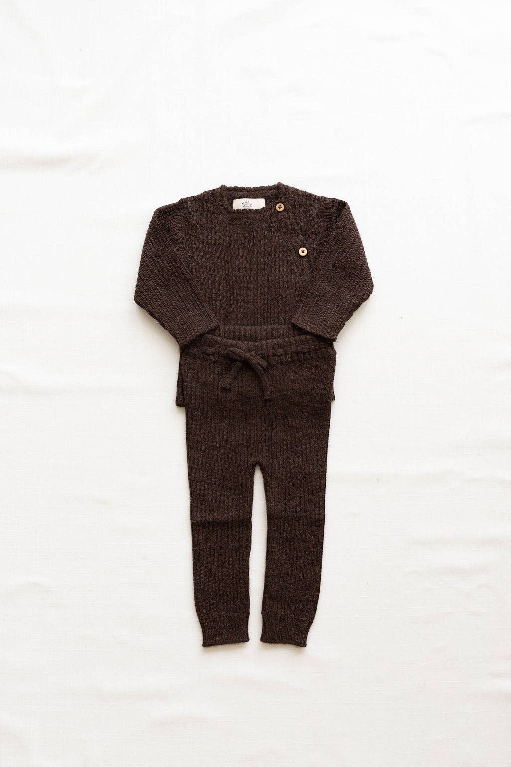 Baby alpaca pants - chestnut: 6/12