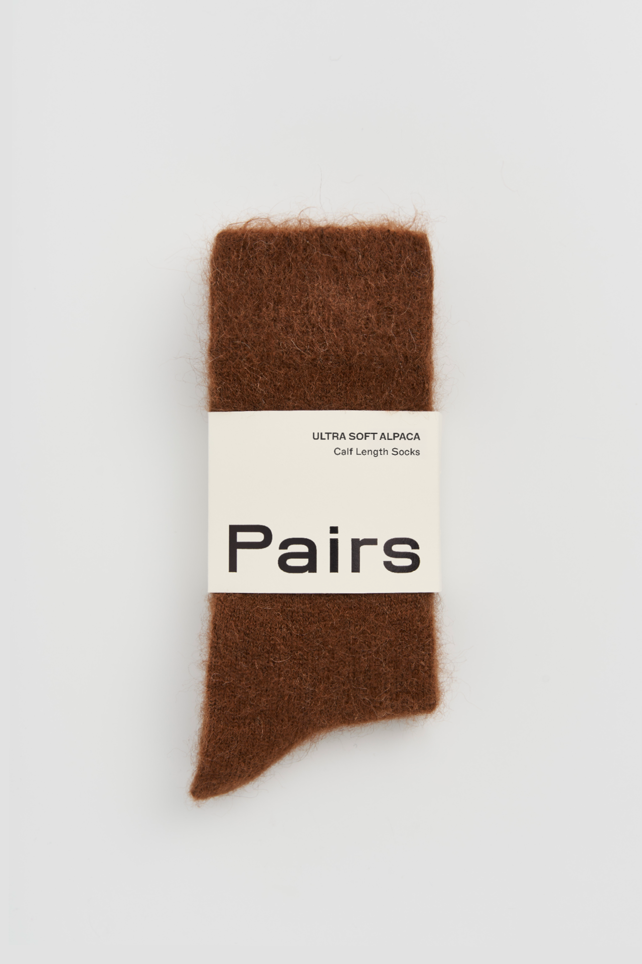 Chestnut Brown Ultra Soft Alpaca Socks: Medium (UK 8-10)